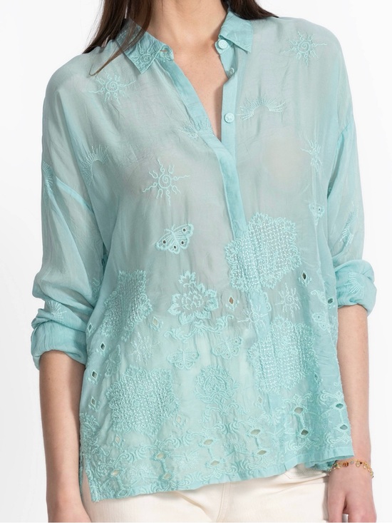 Johnny Was Tops - JOHNNY WAS SLIM AUDREY BUTTON DOWN SHIRT******SIZE: XS